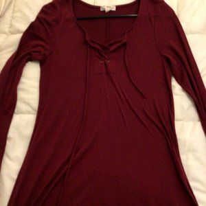 maroon/burgundy dress